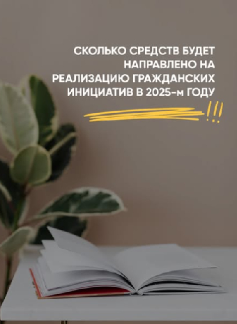 Сколько средств будет направлено на реализацию гражданских инициатив в 2025